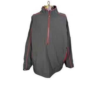 FootJoy Jacket Mens XL Blue Golf Pullover Windbreaker 1/4 Zip LongSleeve